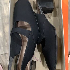 Black Fabric Dress shoes